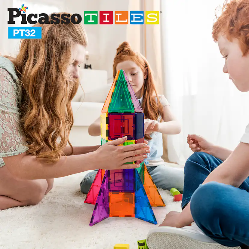 Magnetplattor Picasso Tiles 32 bitar
