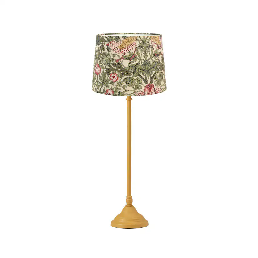 Bordsslampa PR Home Tove Lampfot i Metall med Vilja Lampskärm i William Morris Mönster