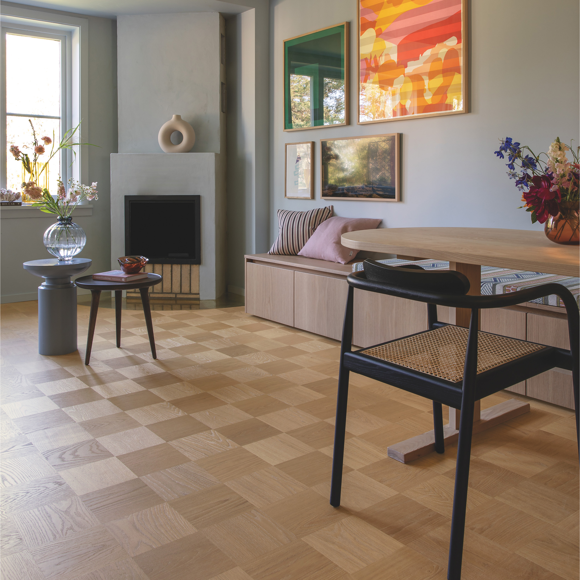 Trägolv Tarkett Atelier Collection Noble Oak Soho, Hårdvaxoljat Parkettgolv