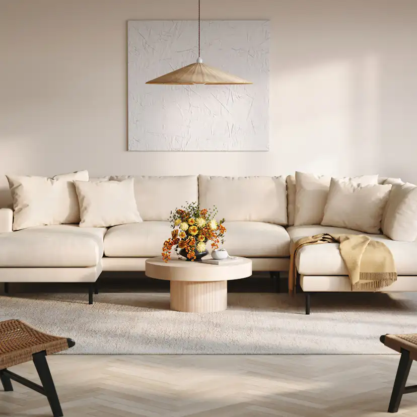 U-Soffa Scandinavian Choice Menard Soffa med Divan och Schäslong
