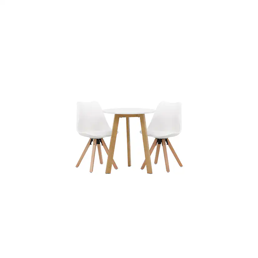 Matgrupp Venture Home Leonora Ø65 cm med 2 st Zeno stolar