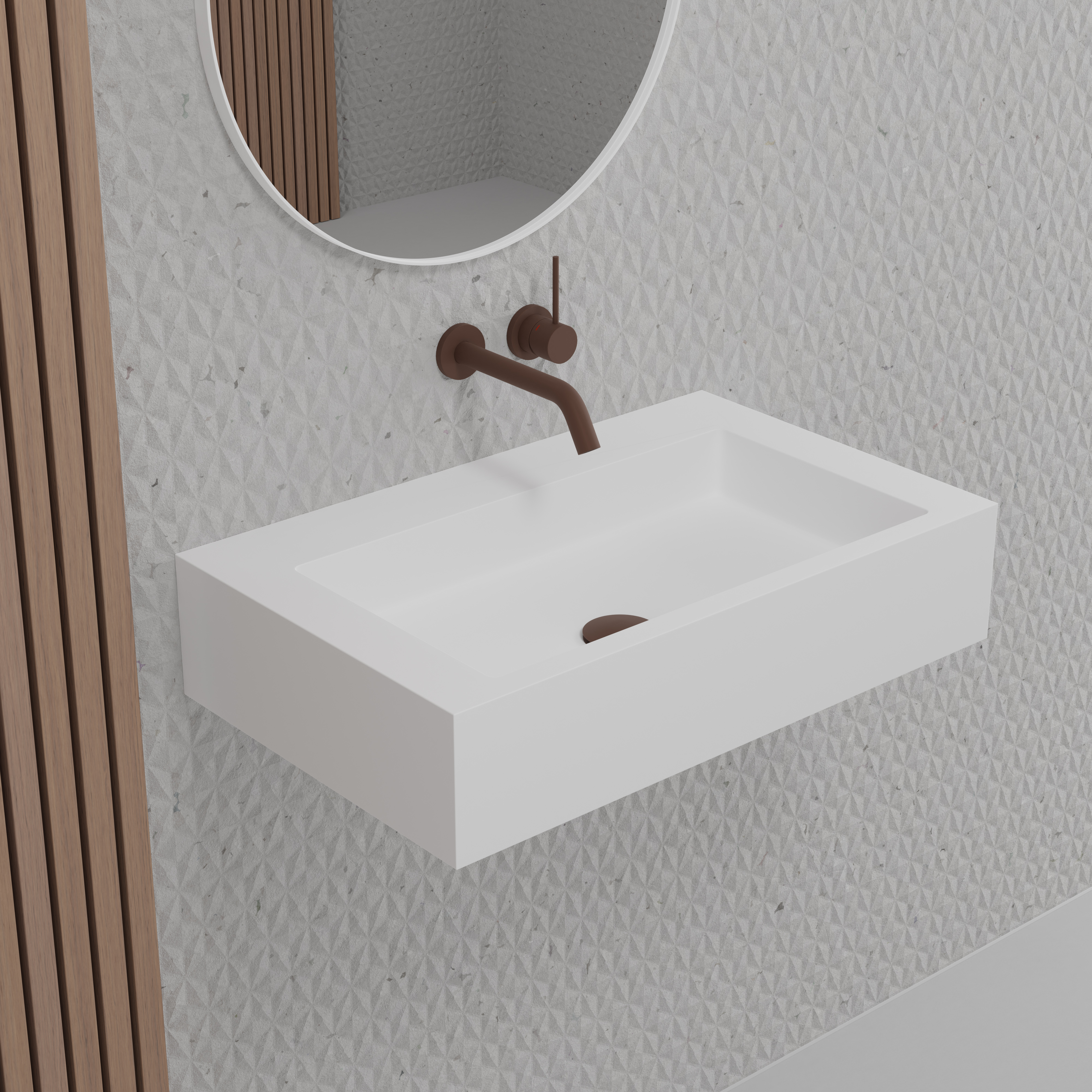 Tvättställsblandare Scandtap Steel Harmonized 1 för Inbyggnad
