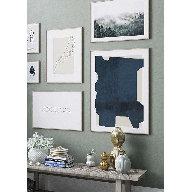 Poster Gallerix Art Board Blue