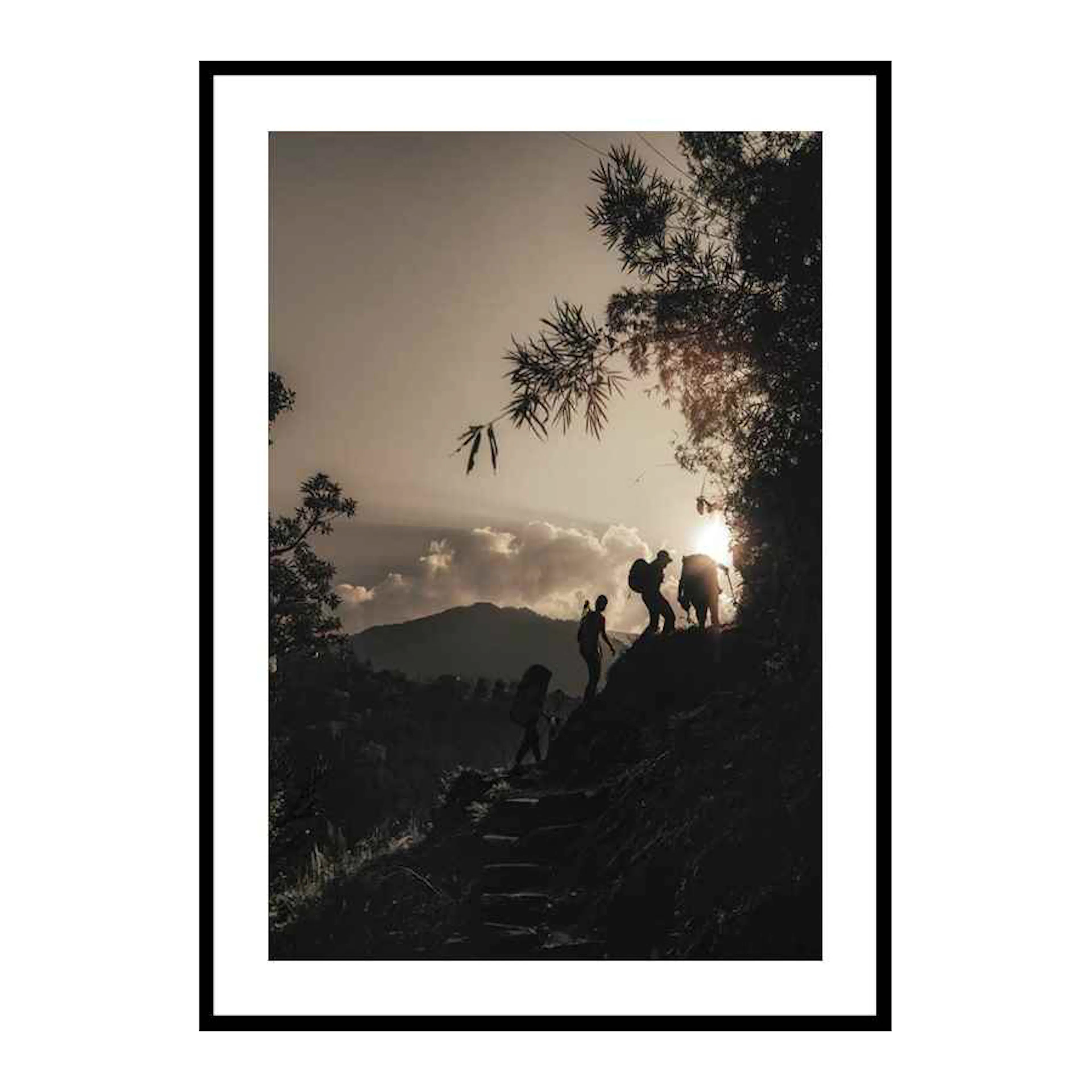 Hikers Climbing 30x40 cm