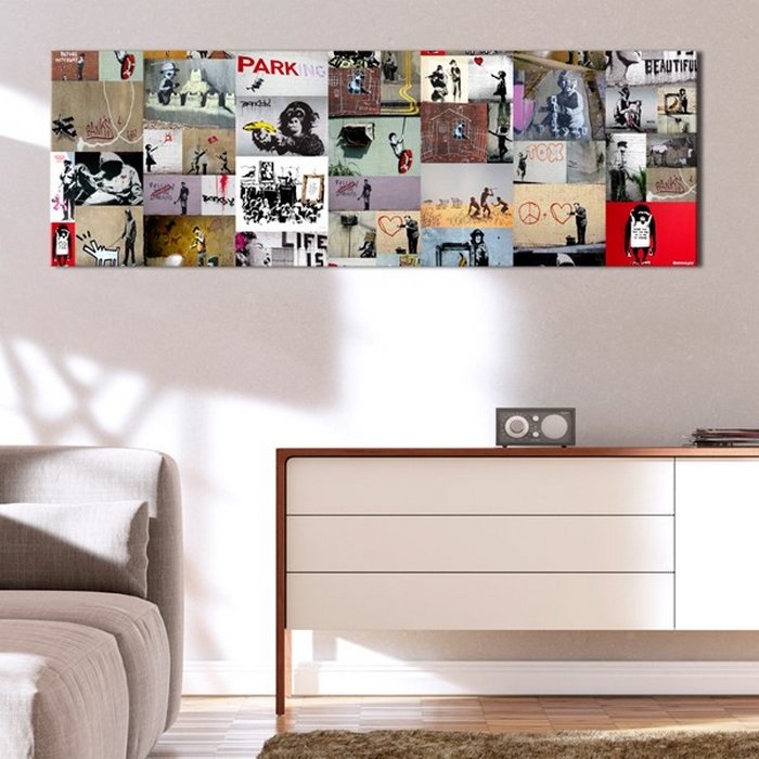 Tavla Arkiio Art Of Collage Banksy II