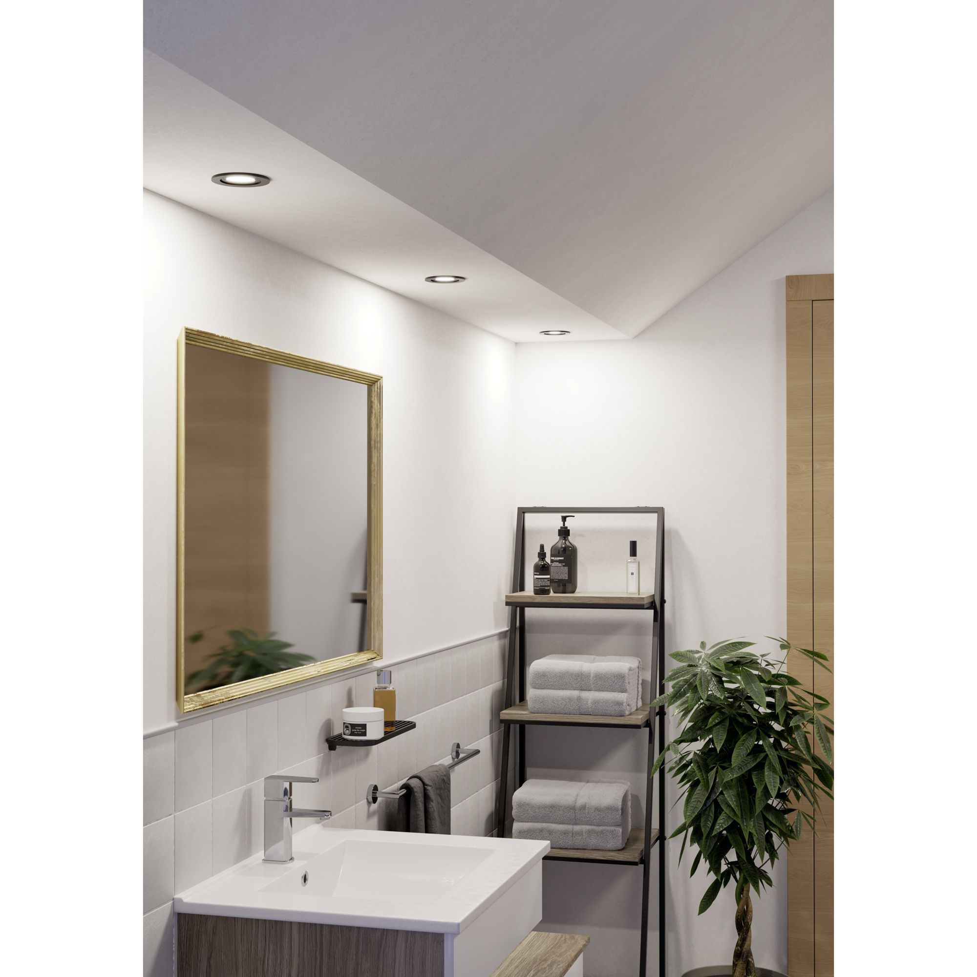 Infälld Lampa Eglo Barranco IP44 30 mm 3000K Set om 3