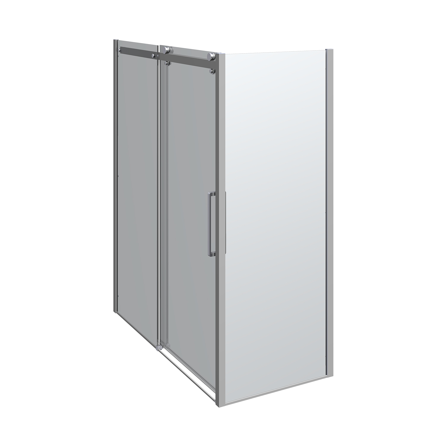 Deluxe skjutdörr med 1 fast vägg, vändbar, 160x80 cm 1600x800 mm