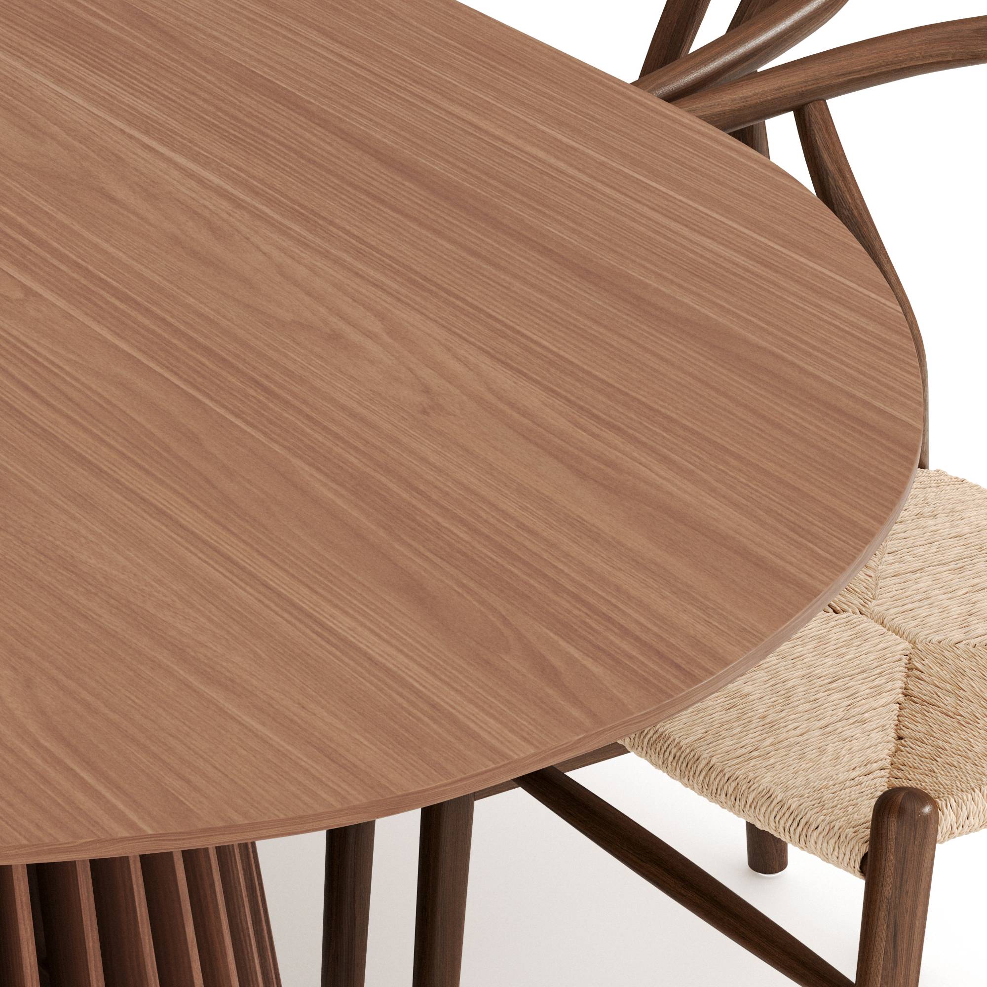 Matgrupp Bark Peyra Ovalt Matbord 200 cm med 6 Dastoori Matstol