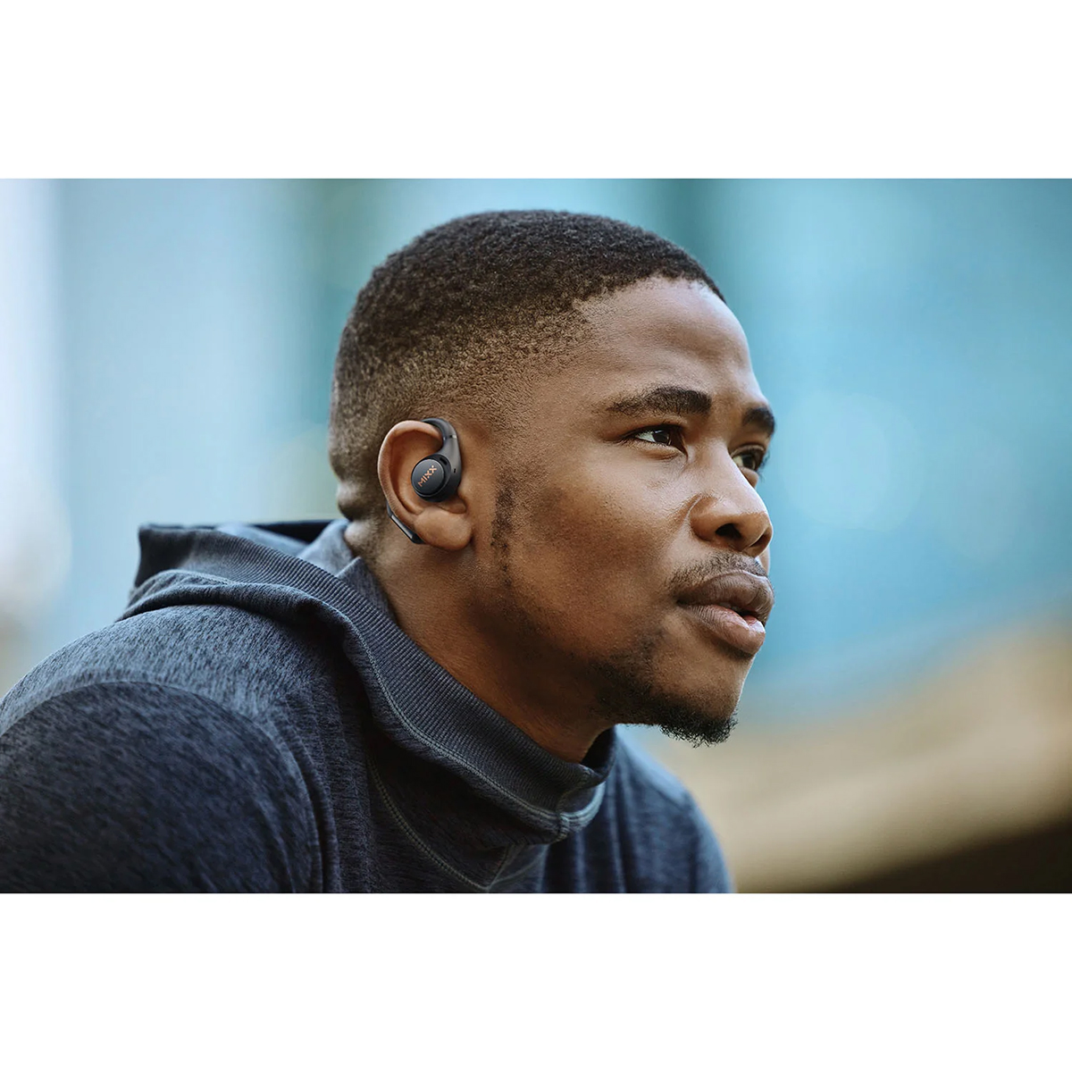 Sporthörlurar MIXX AirFlow Ows Öronkrok för Aktiv Livsstil - Svart
