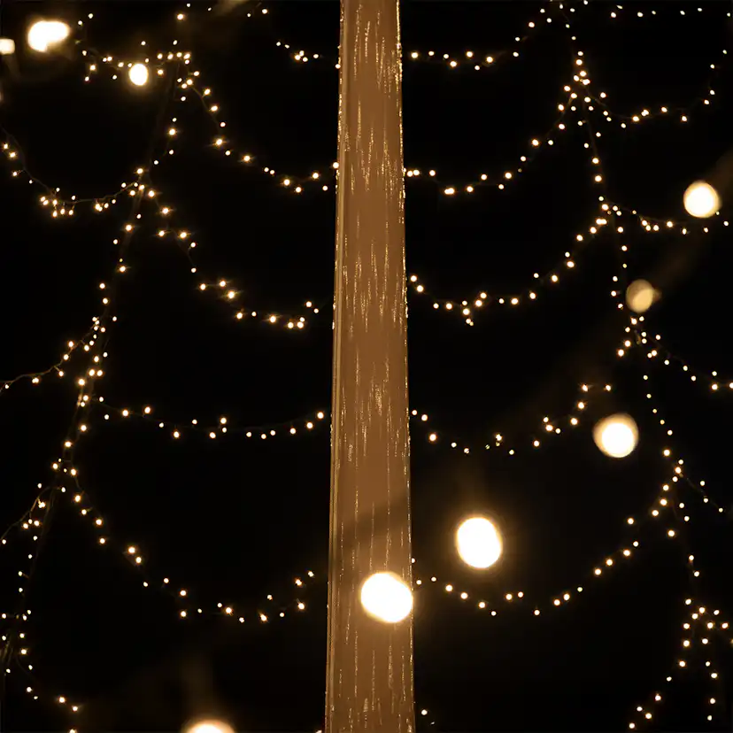 Flaggstångsbelysning Glimma 12 m 4000 LED DUOLED med app 12m, 4000 ljuskällor, DUOLED
