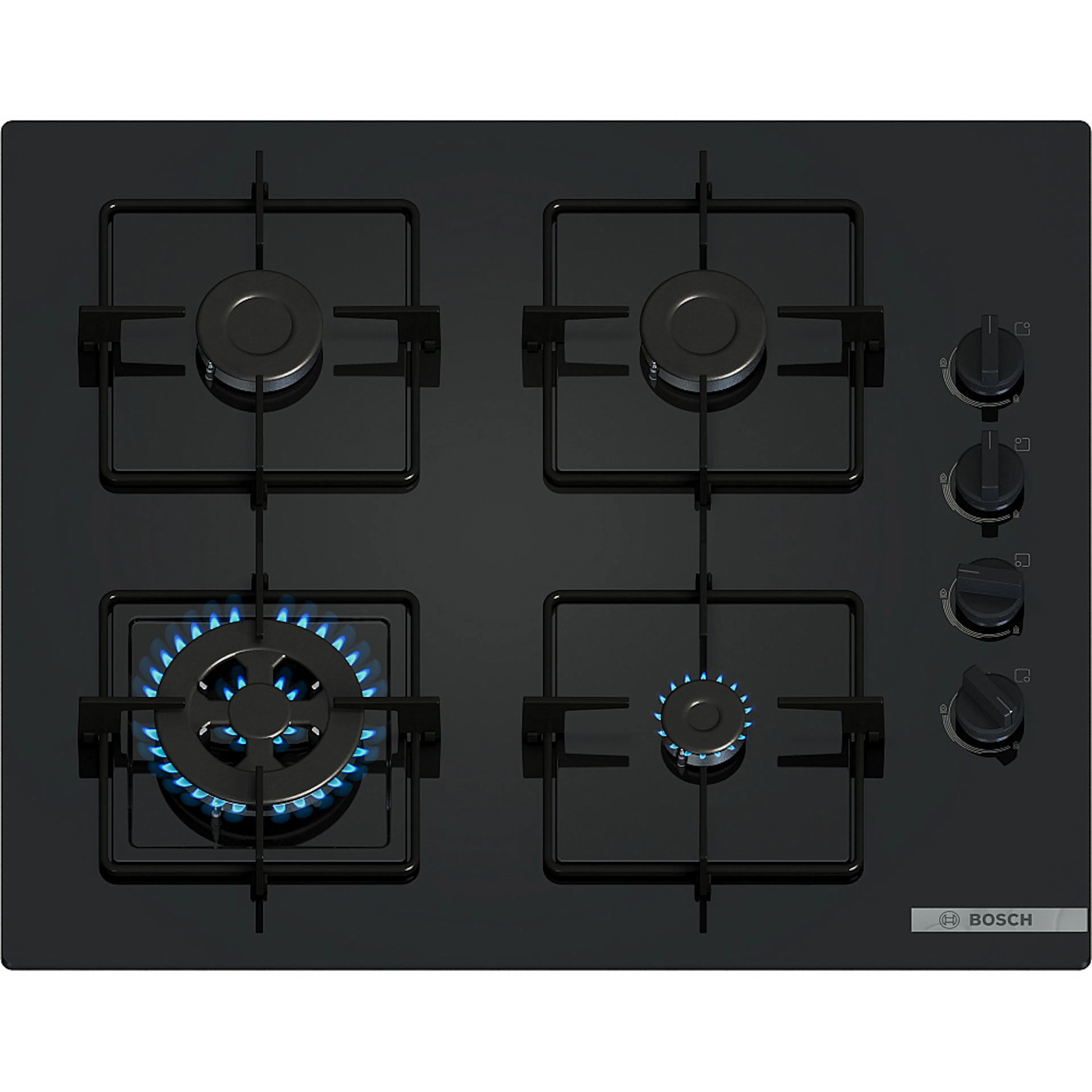 Gashäll Bosch Serie 2 POH6B6K30 Svart 60 cm