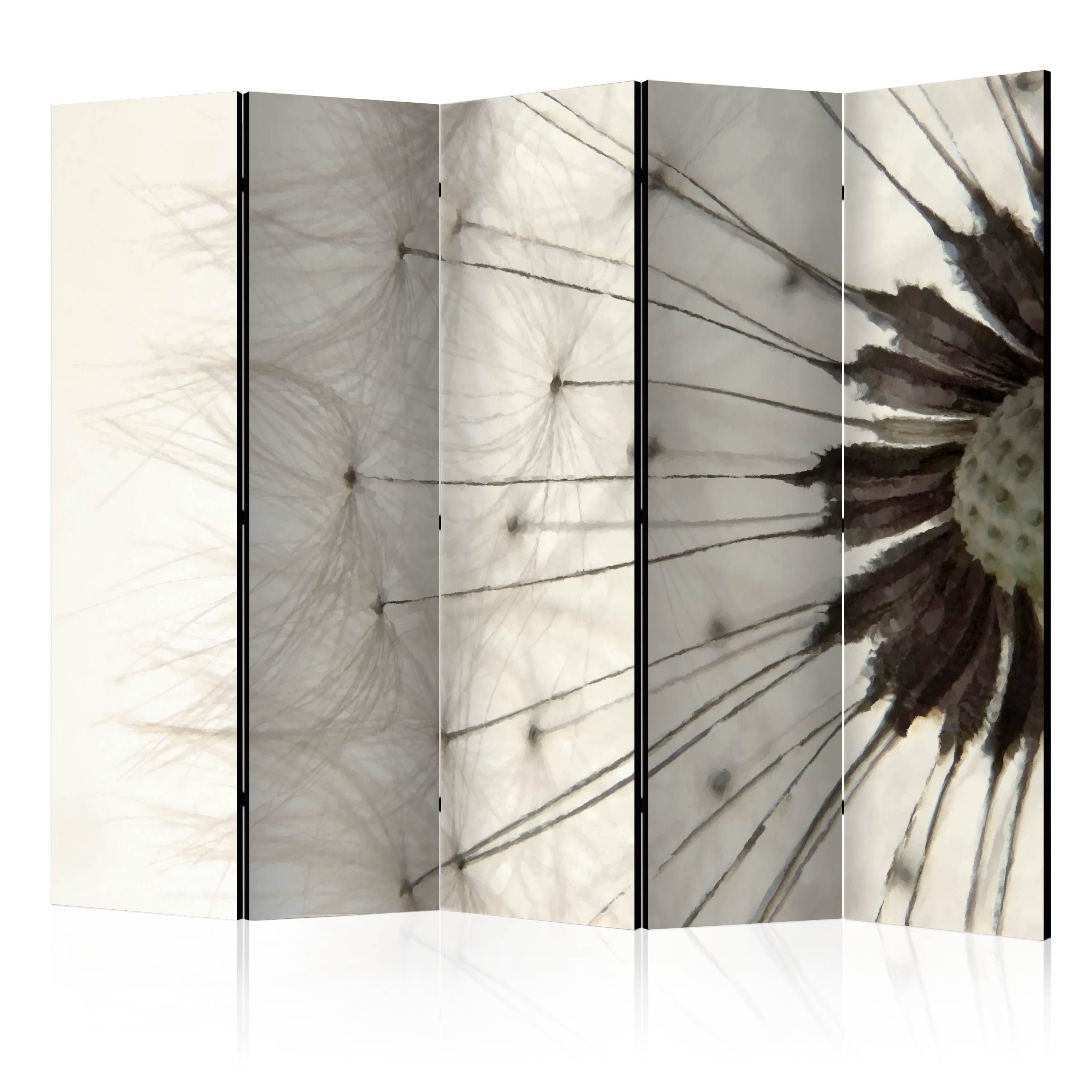 Rumsavdelare Skärmvägg Arkiio White Dandelion II Vit/Grå 225x172 cm