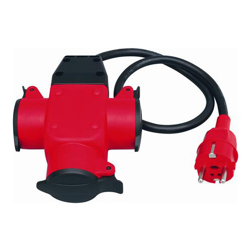 Grenuttag Malmbergs 3-Vägs IP44 Röd