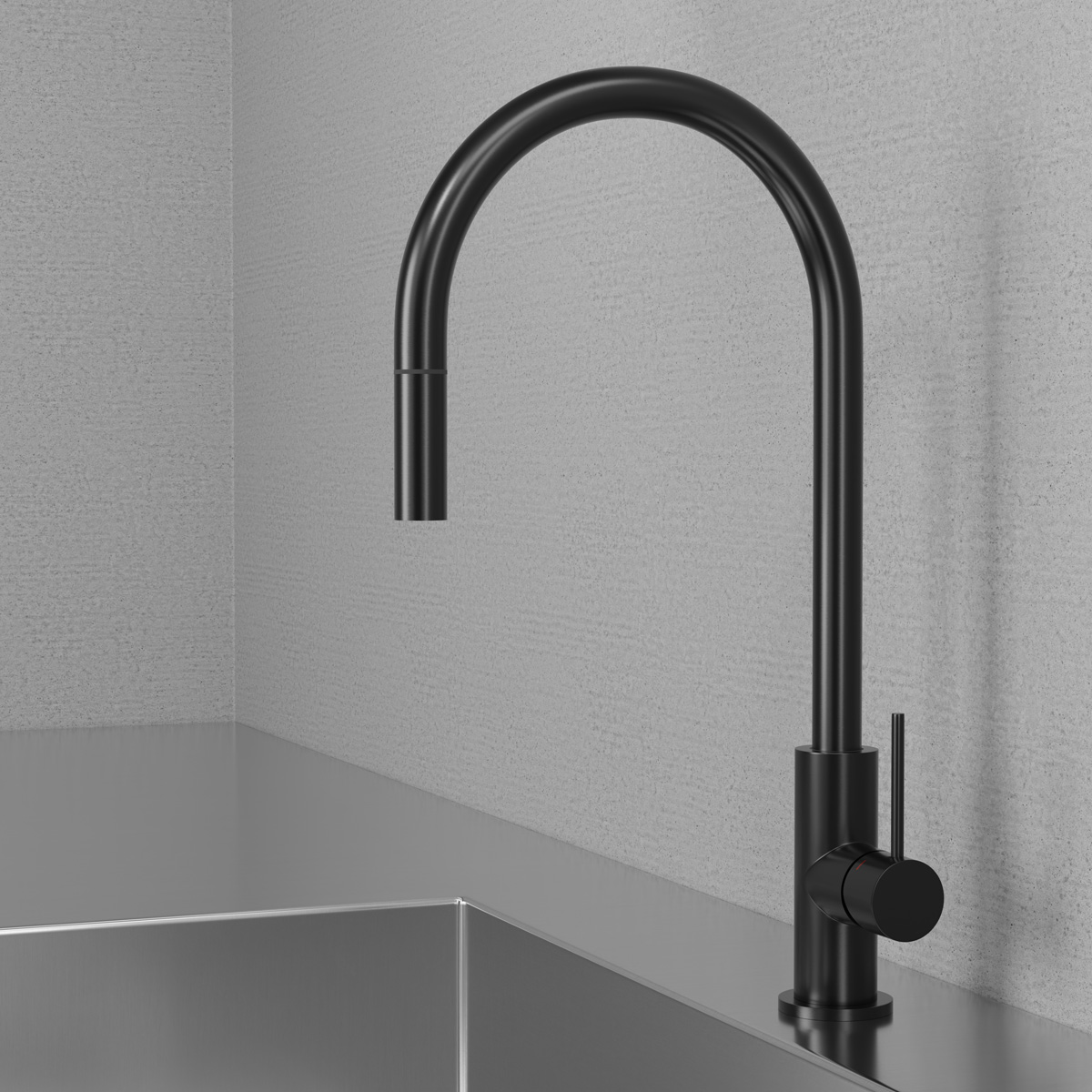 Köksblandare Scandtap Steel Accent med Utdragbar Pip