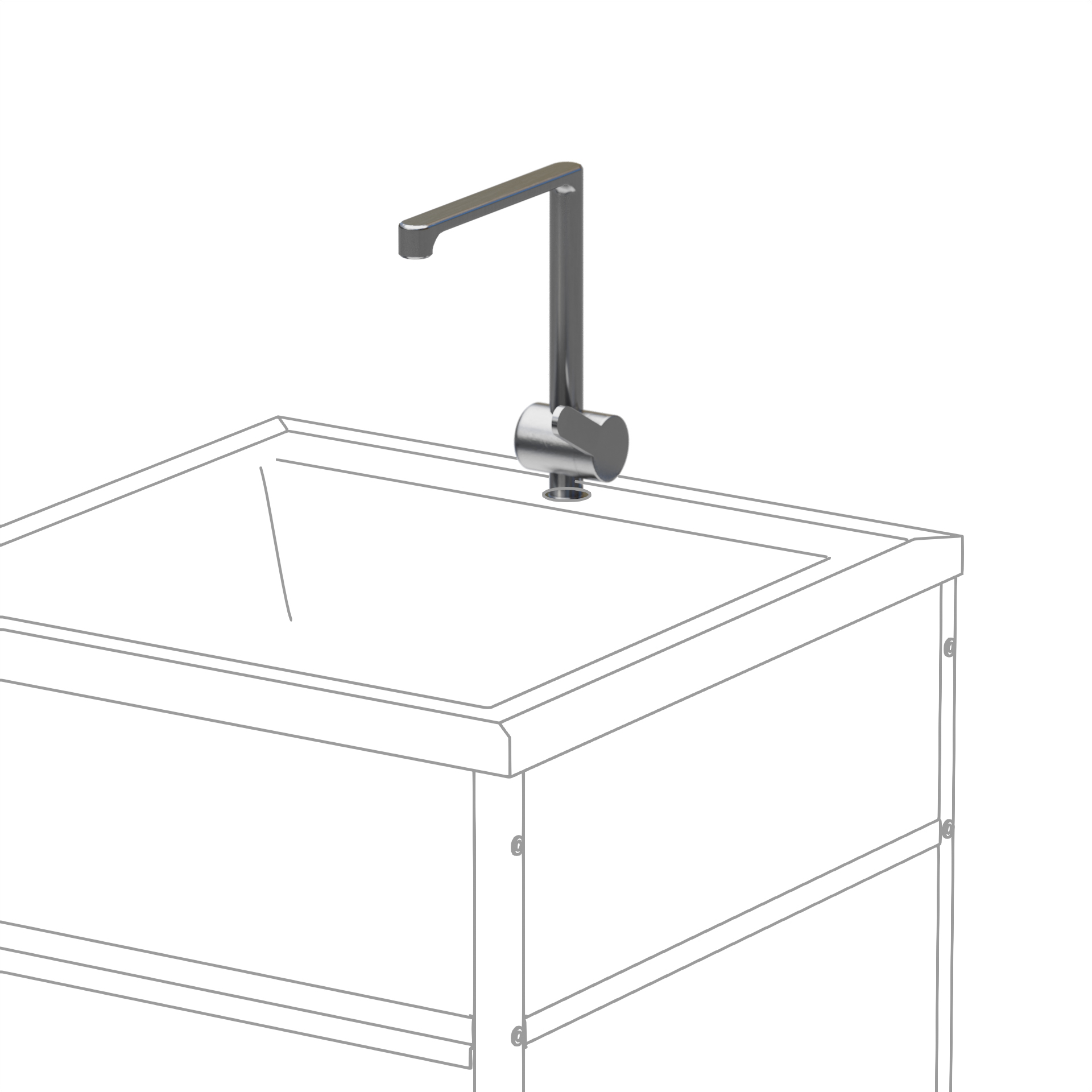 Köksblandare Skotte Kitchen  Till Utekök