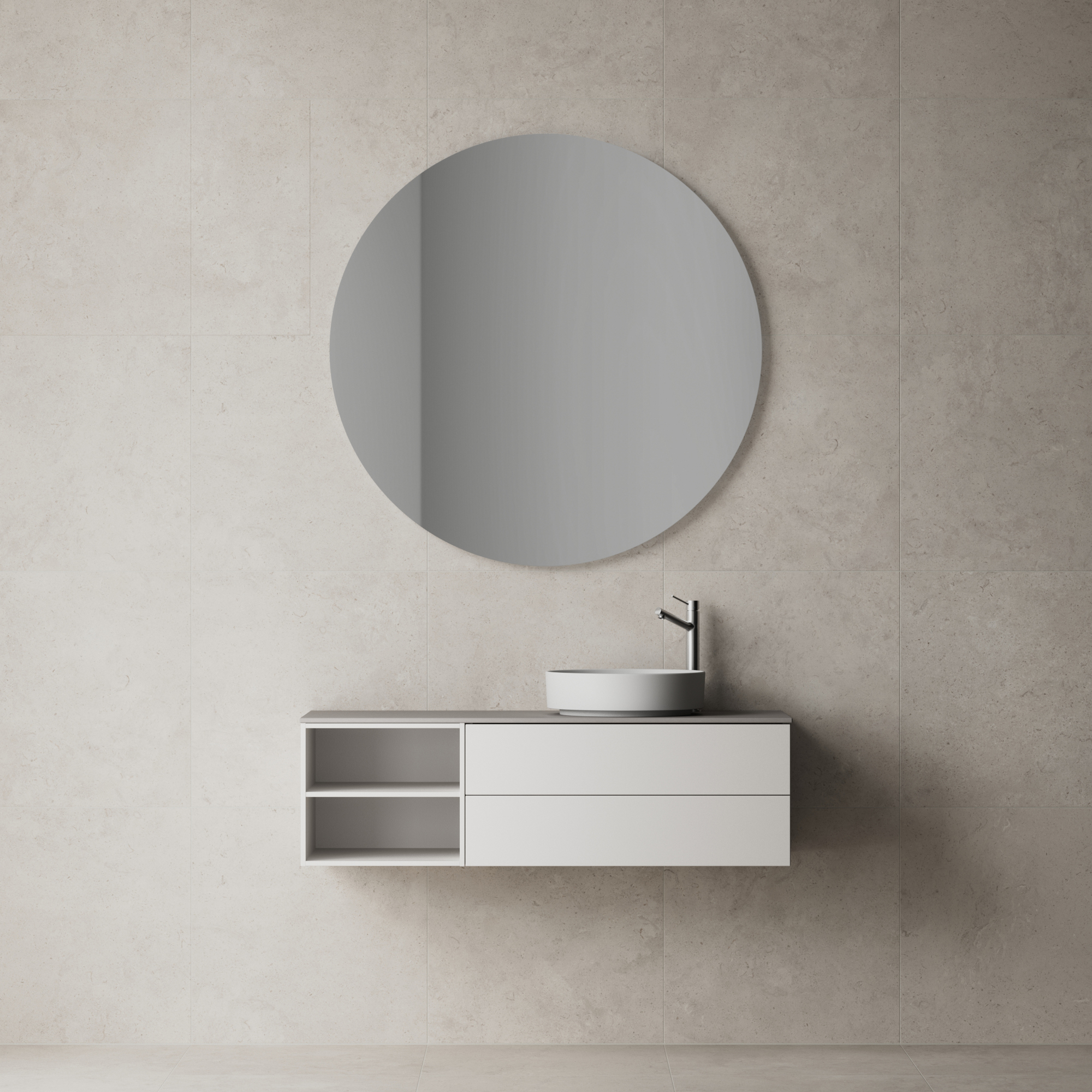 AIR Solid 120 C,White,2 lådor (H), Öppen förvaring (V),1196 2 lådor (H), Öppen förvaring (V)