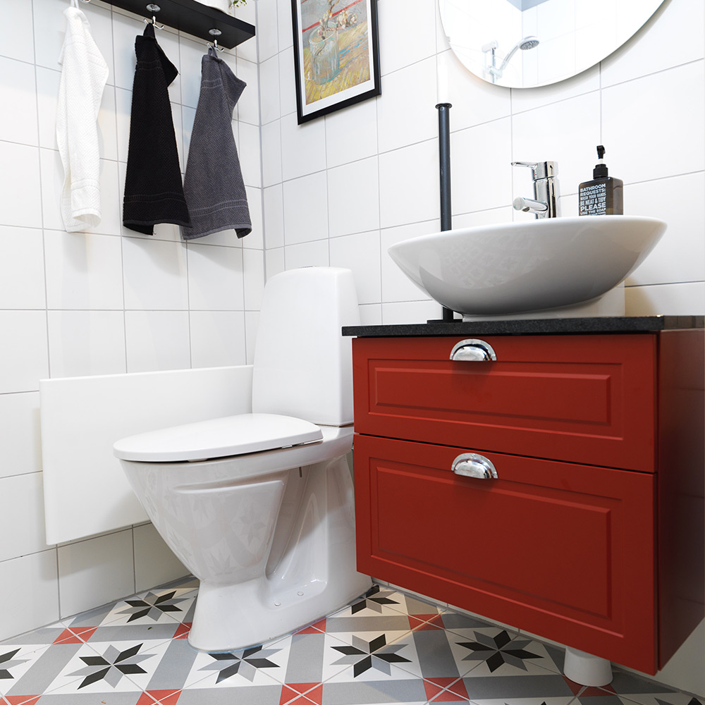 Kakeldekor Konradssons Kerion Optique Framboise Decor 20x20 cm