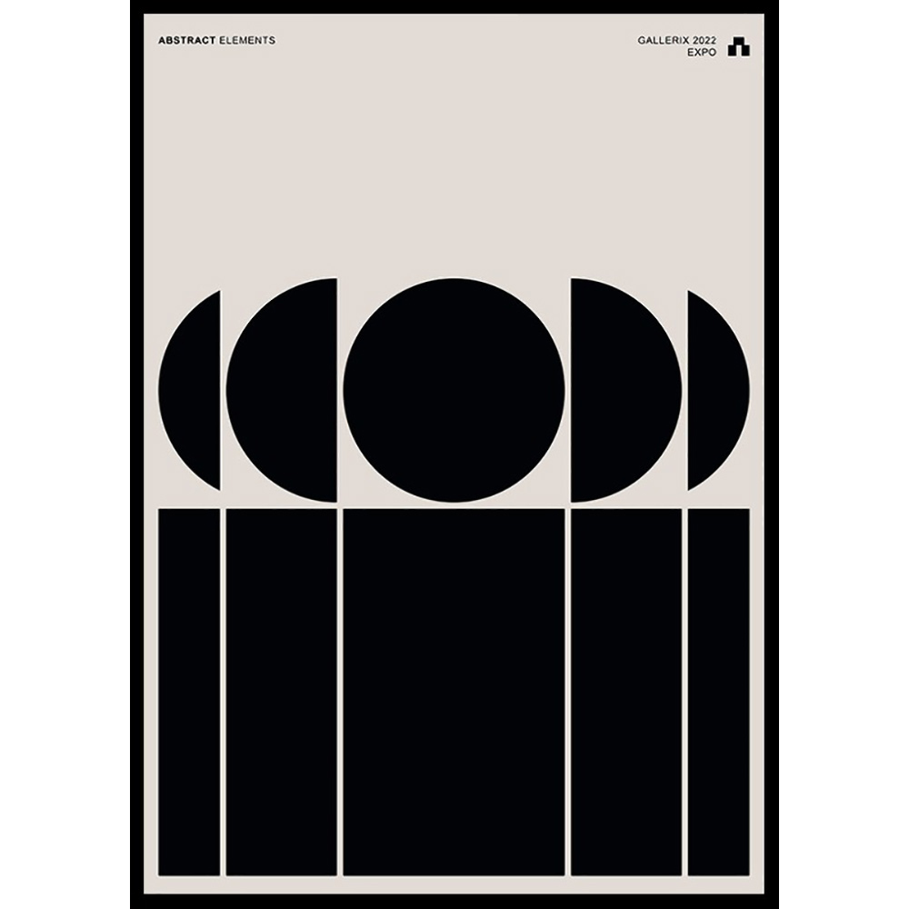 Poster Gallerix Abstract Elements No1