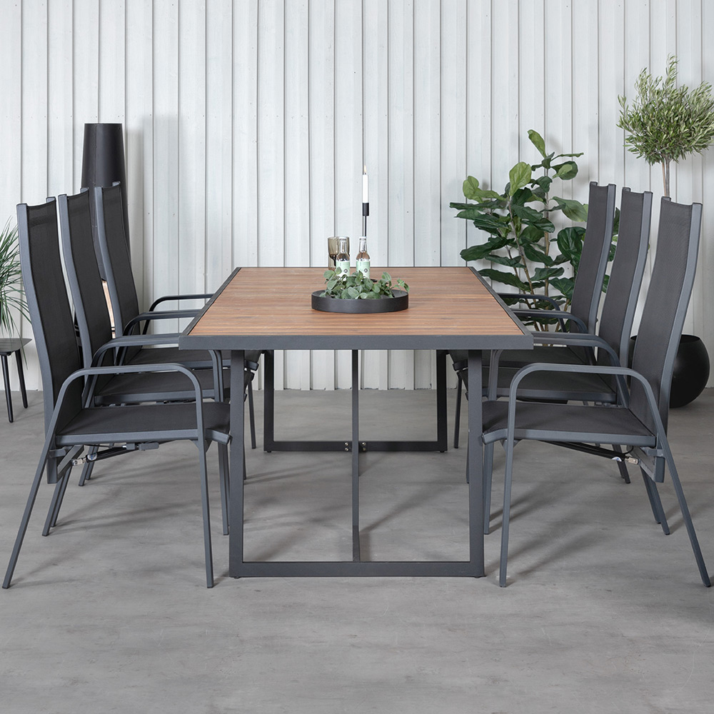 Matgrupp Venture Home King med 6 Curz Matstolar