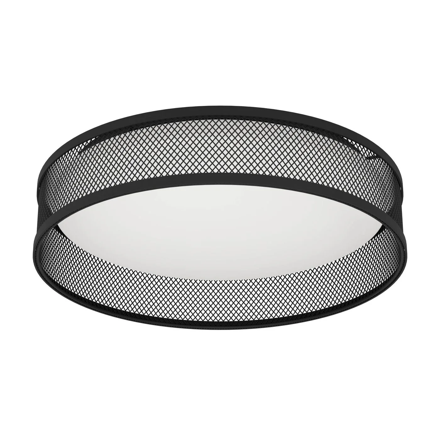 LED-DL Ø385 SCHWARZ/WEISS 'LUPPINERIA' Svart Vit