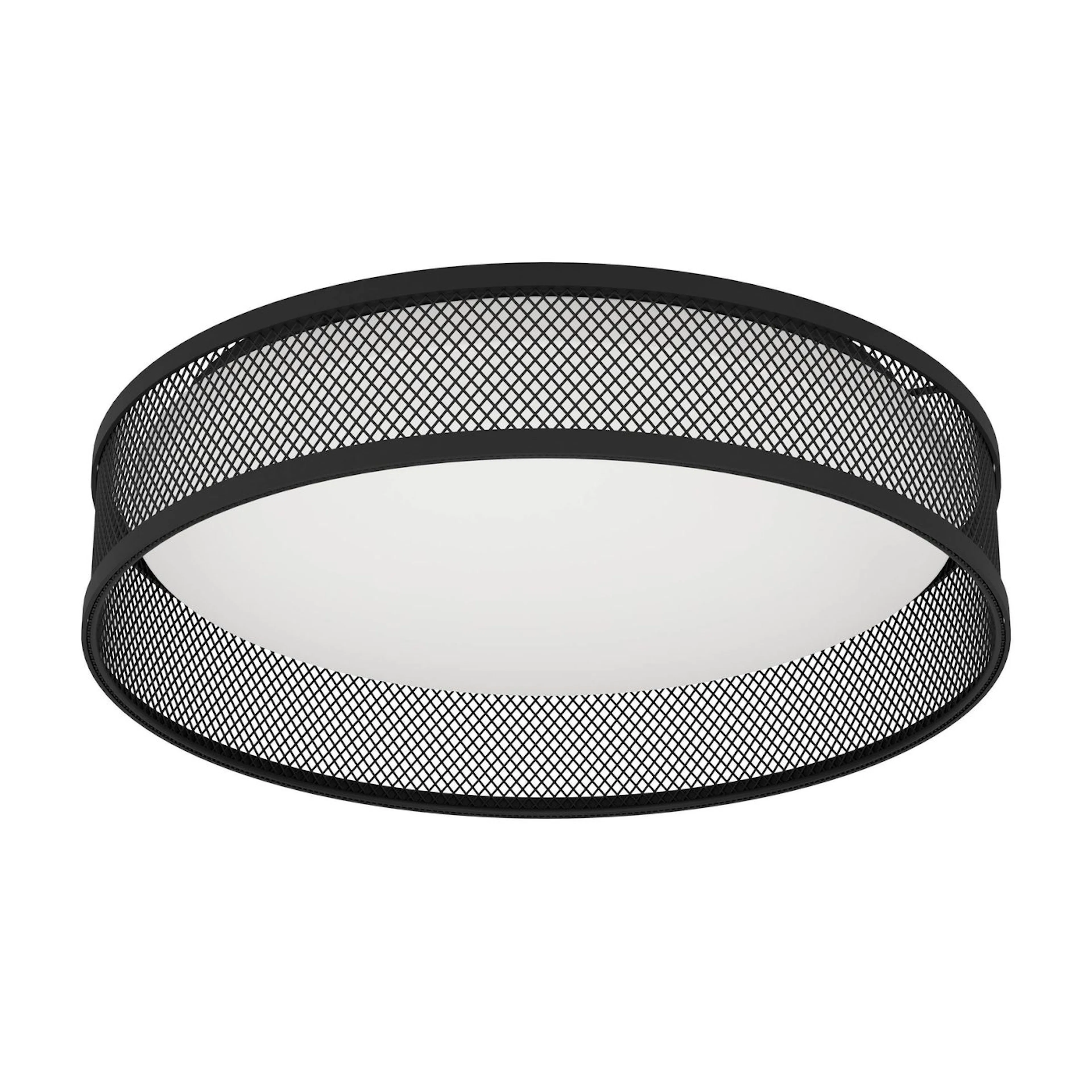 LED-DL Ø385 SCHWARZ/WEISS 'LUPPINERIA' Svart Vit