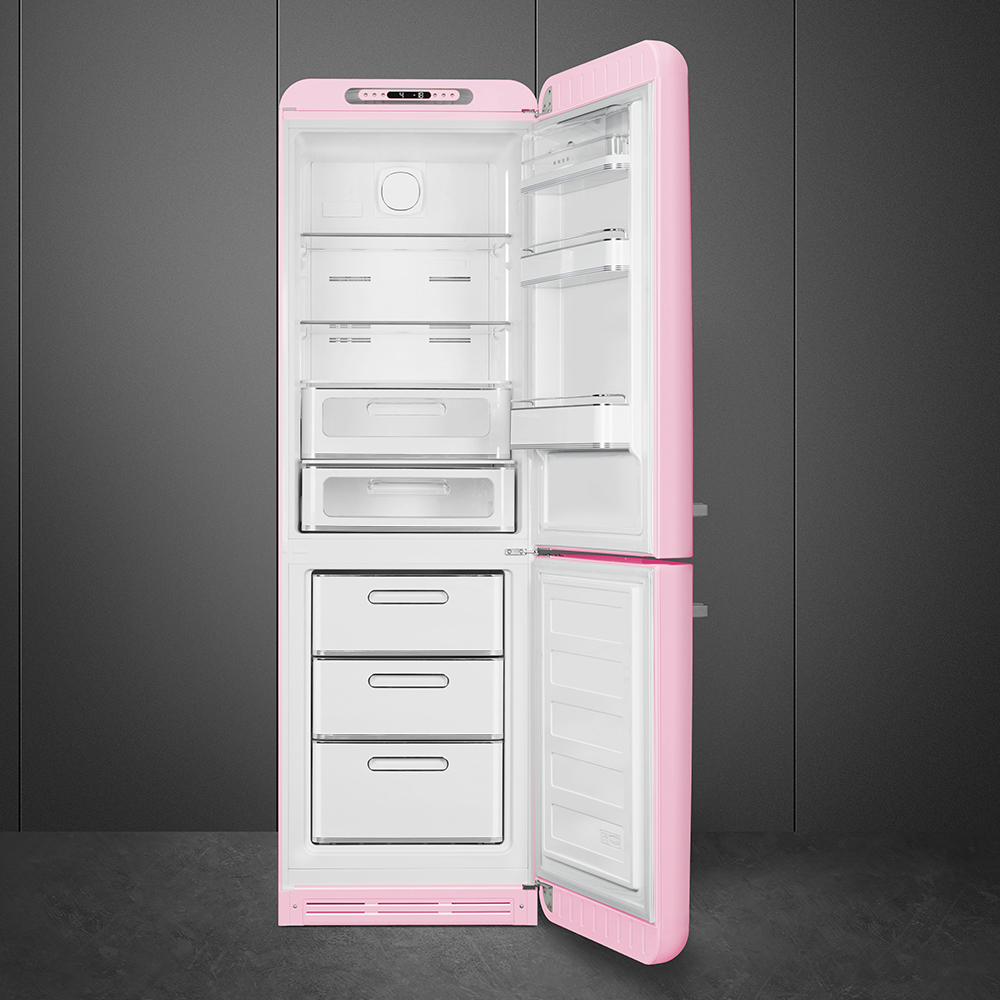 Kombinerad Kyl/Frys Smeg FAB32/2025 Högerhängd Rosa i 50´s Style