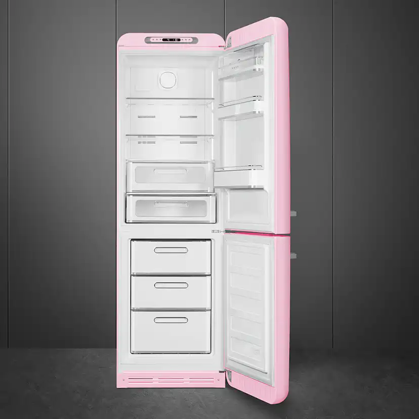 Kombinerad Kyl/Frys Smeg FAB32/2025 Högerhängd Rosa i 50´s Style