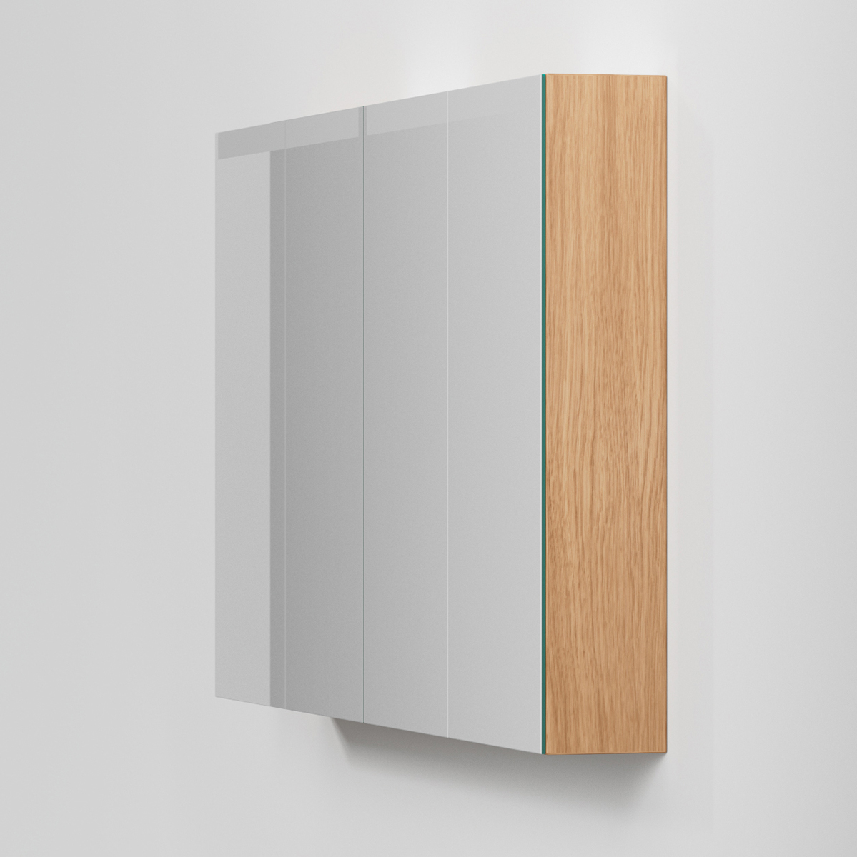Spegelskåp Stage Plus 140, Natural Oak,4 Luckor,1400x720x140 Bredd: 1400 mm, Natural Oak, Dubbla luckor