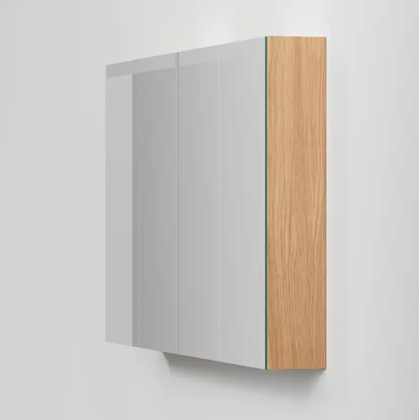 Spegelskåp Stage Plus 140, Natural Oak,4 Luckor,1400x720x140 Bredd: 1400 mm, Natural Oak, Dubbla luckor