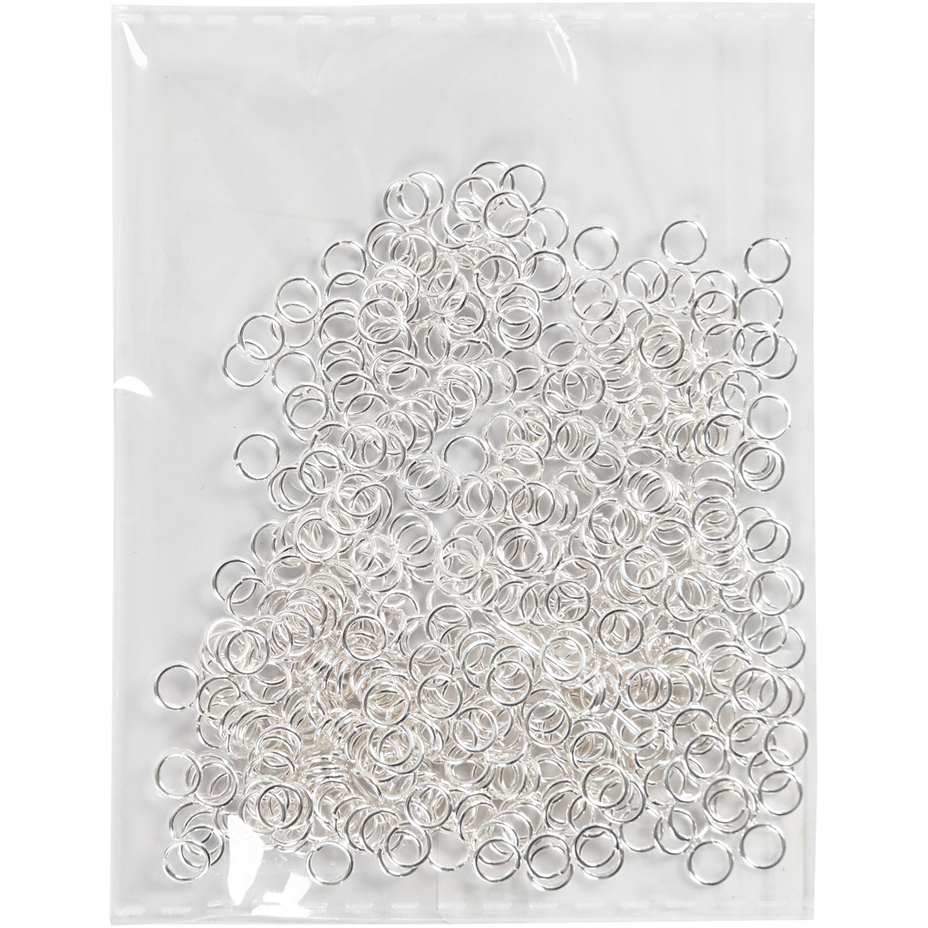 O-Ring Creativ Company Försilvrad Stl 5,4 mm Tjocklek 0,7 mm 500 St/1 Förp