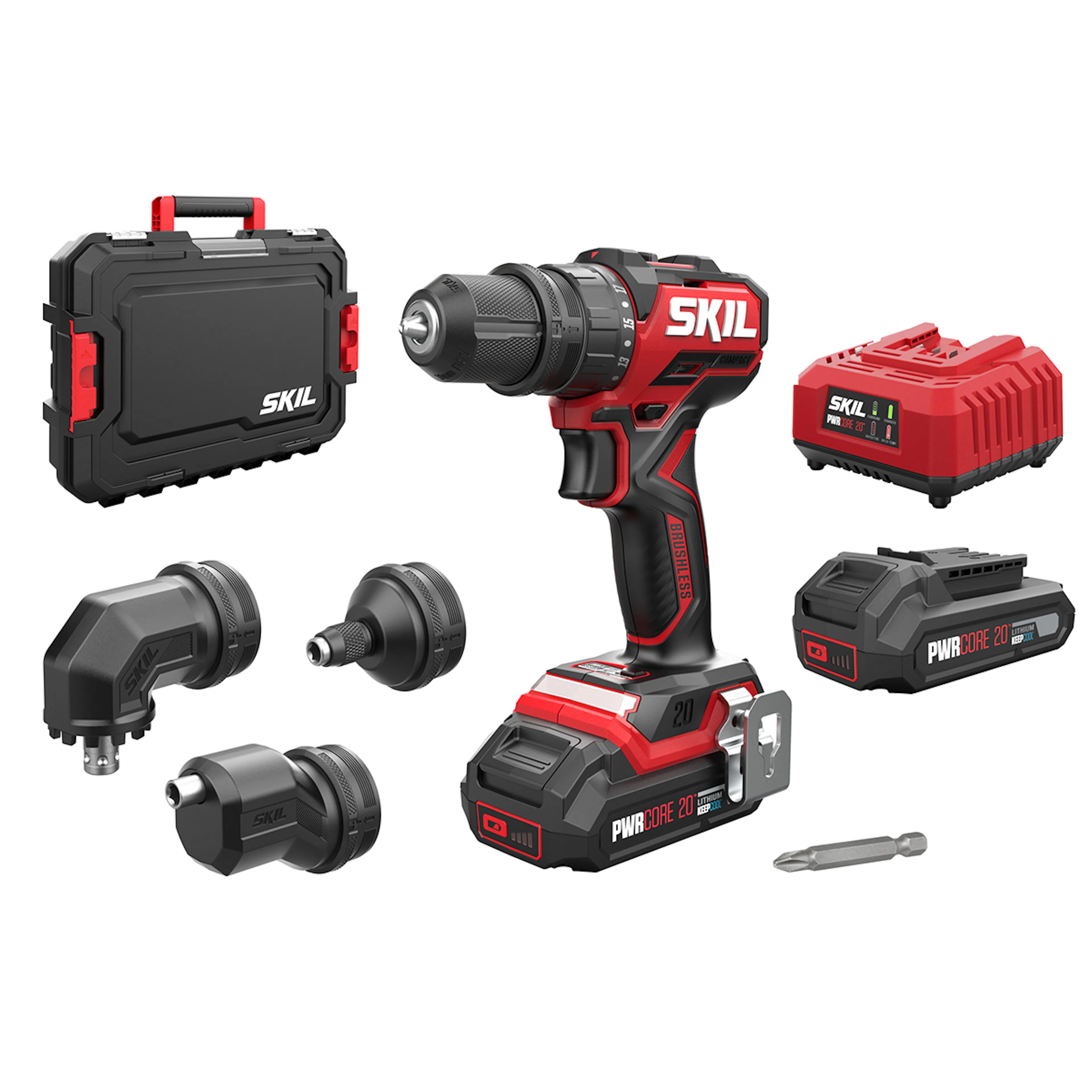Borrmaskin SKIL 3066HC Compact Batteridriven Kolborstfri med Tillbehörssats
