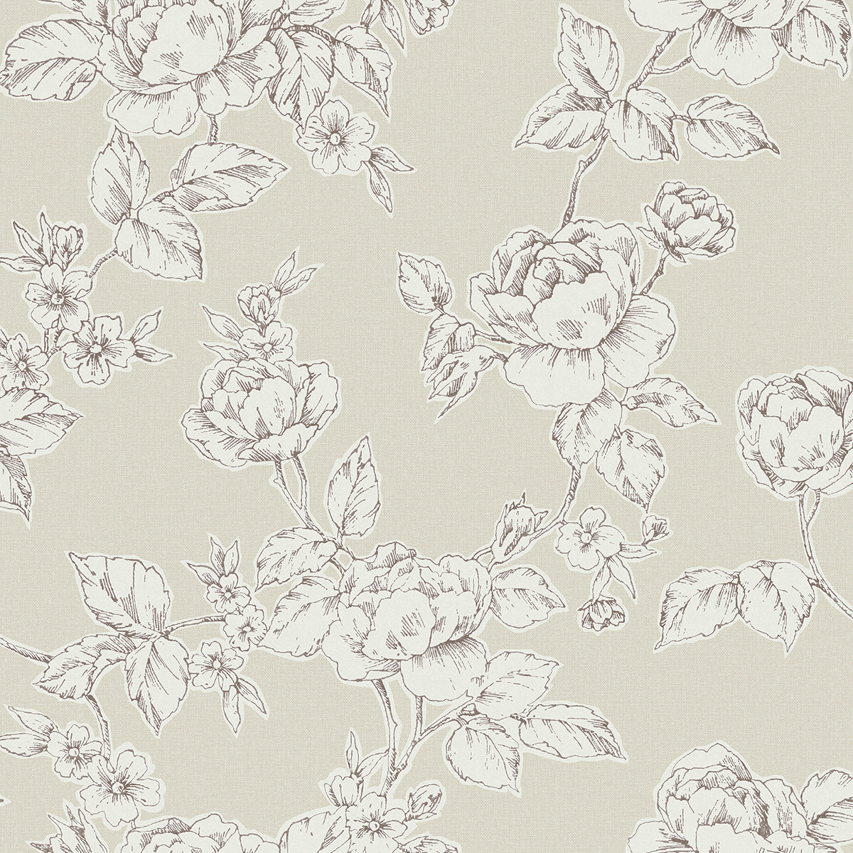 Tapet Laura Ashley Pollington Roses Naturell