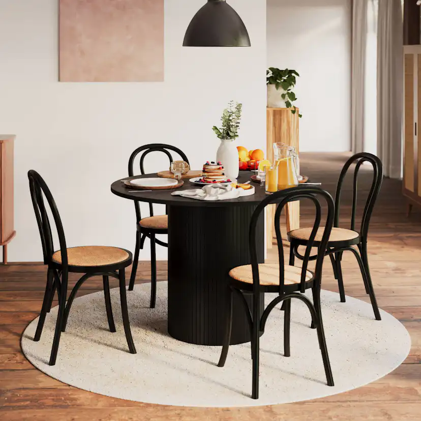 Sidobord Venture Home Punta Svart Fyrkantigt Bord i Stål 30x30cm
