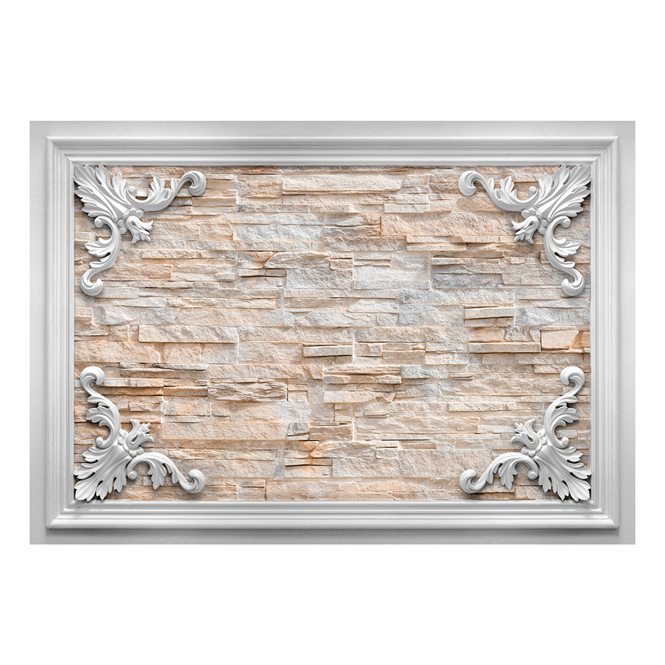 Brick in the Frame (Orange) 350x245 Storlek: 350x245 cm