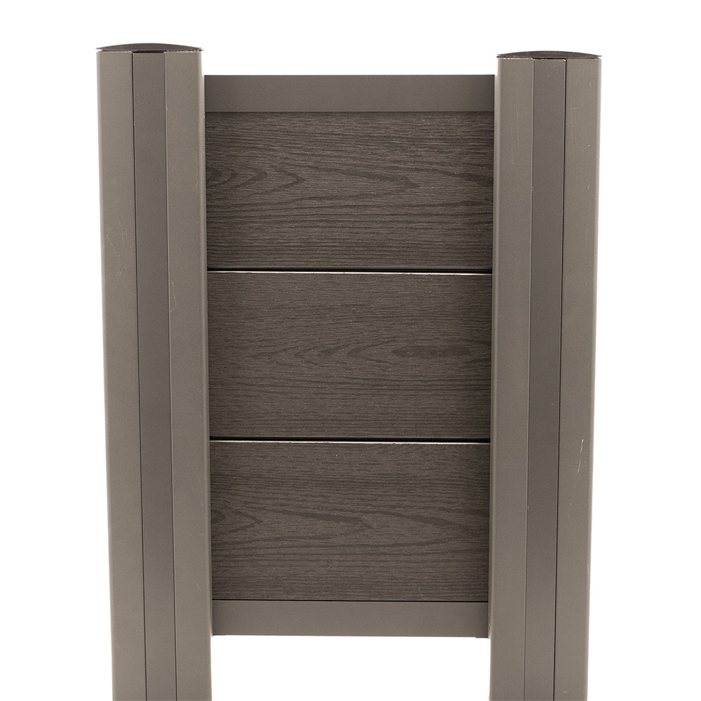 Staketset Hortus Komposit Spontad Trälook Höjd 144,5 cm