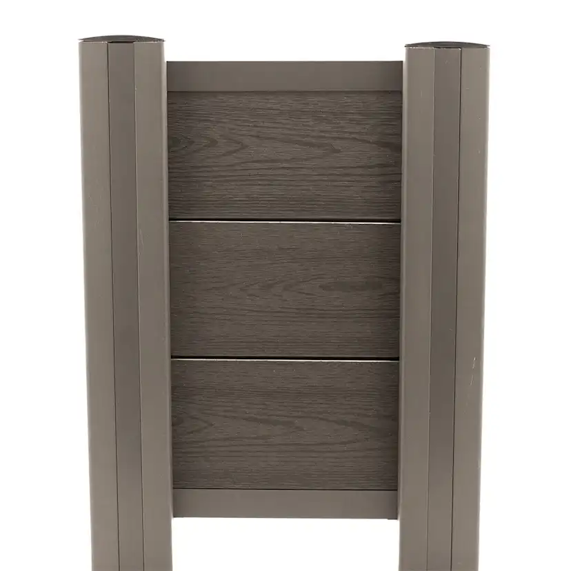 Staketset Hortus Komposit Spontad Trälook Höjd 144,5 cm