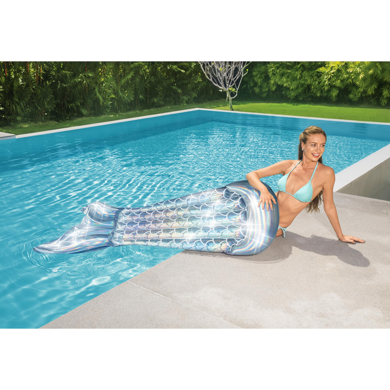 Badmadrass Bestway 193 cm Regnbågsskimrande