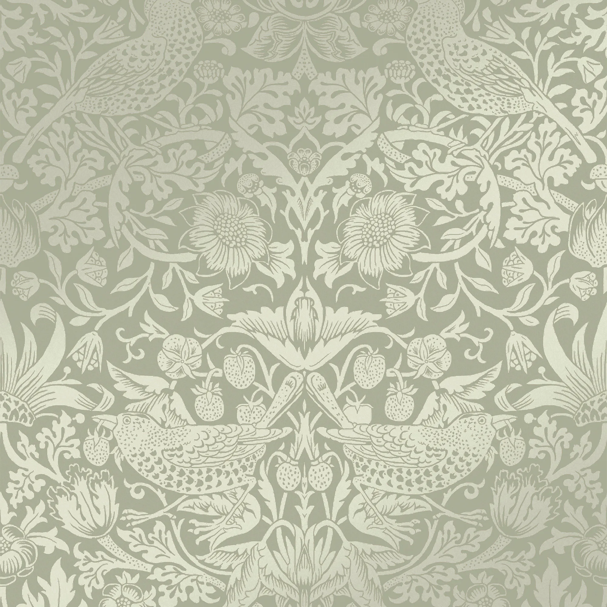 Tapet William Morris At Home Strawberry Thief Fibrous 124237
