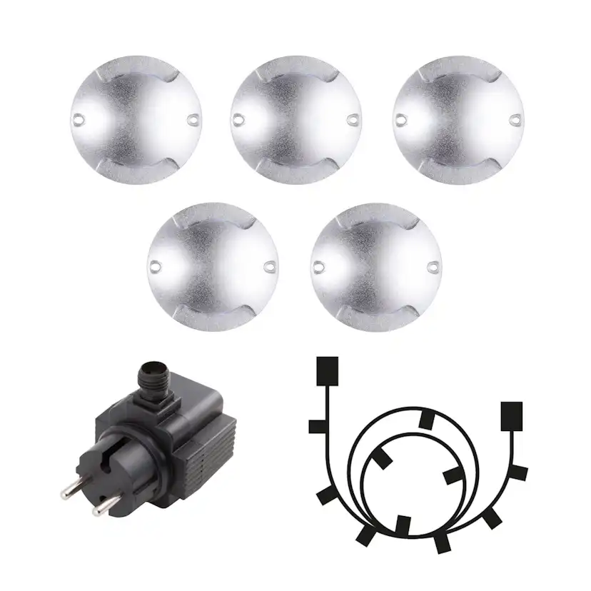 Decklight LightsOn Zenit Duo 5-pack, Silver