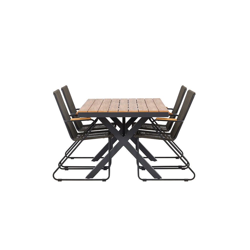 Matgrupp Venture Home Garcia Bord med 4 Bois Stolar