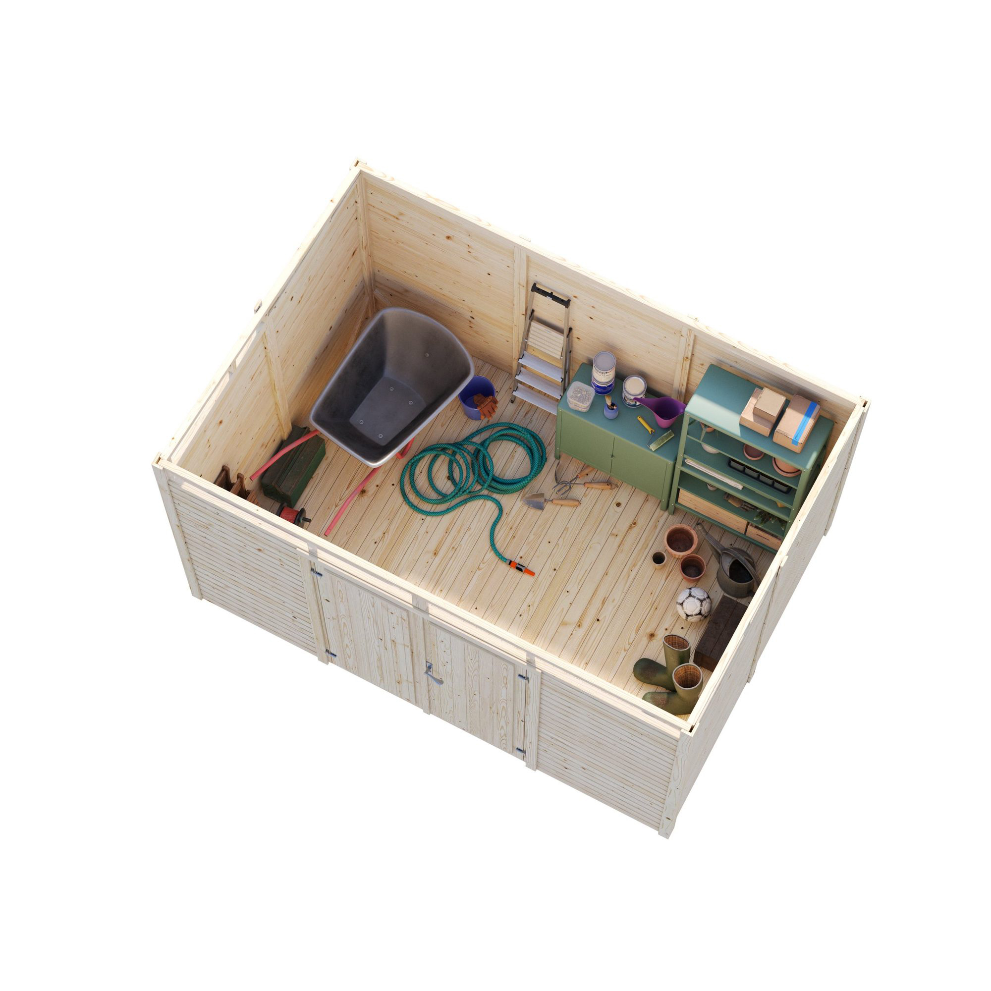 Förråd Palmako Elias 7,5 m² (inv. 7,3 m²)