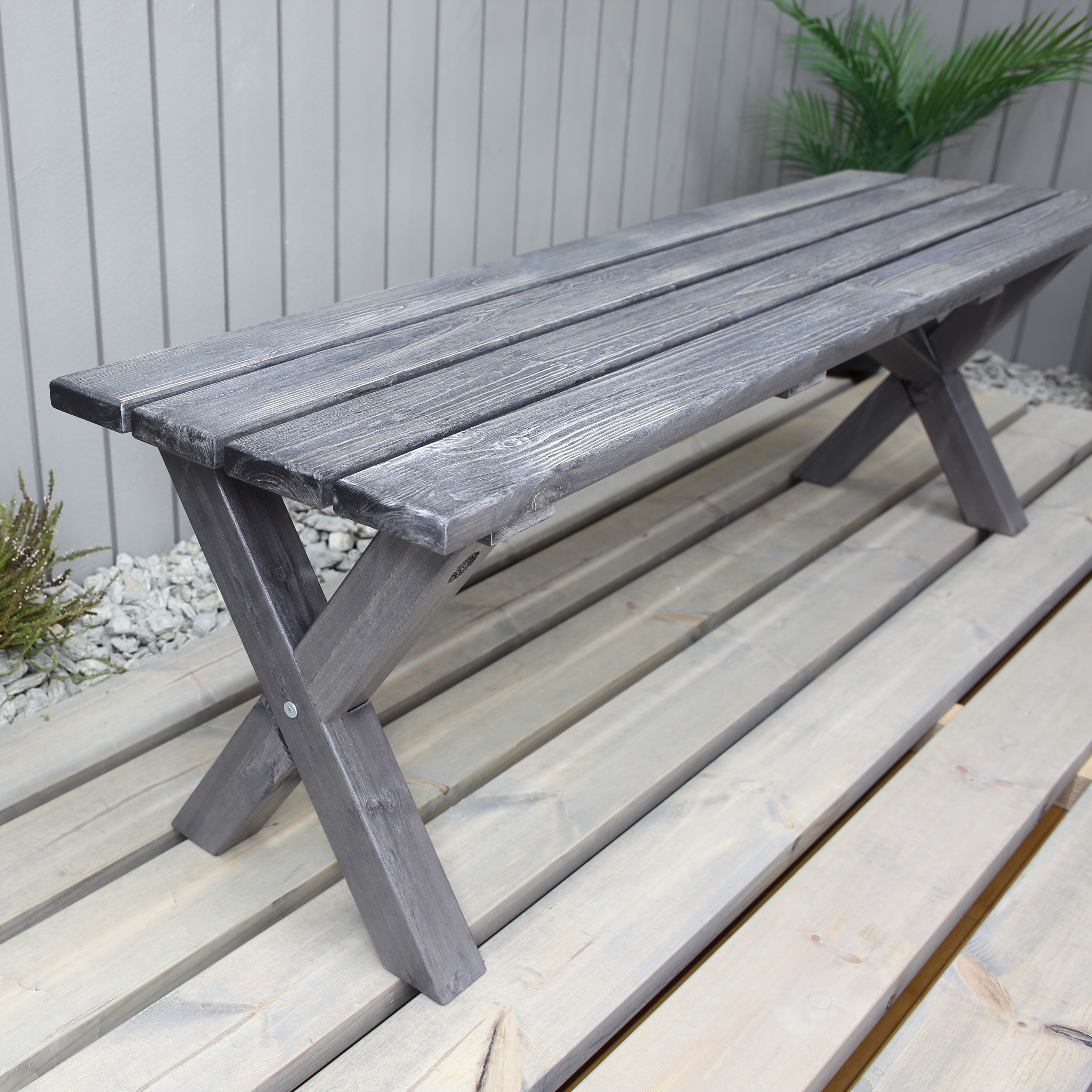 SCOTTSDALE bench 140 Grå, 1400 mm