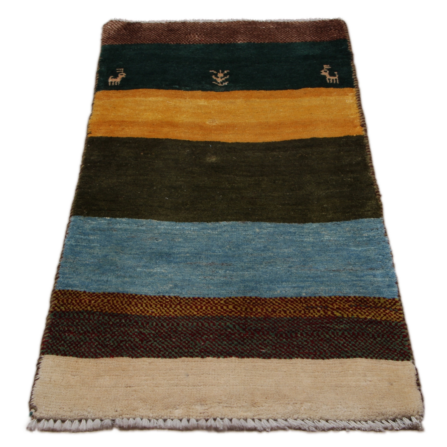 Persisk Matta Arkiio Gabbeh Shiraz Flerfärgad 65x134