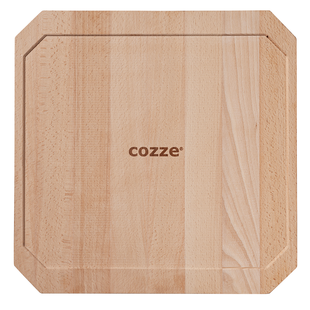 Gjutjärnspanna Cozze med Träunderlägg 330x330 mm