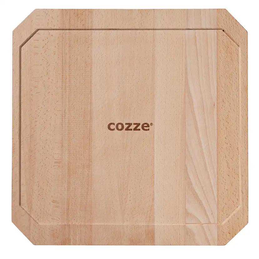 Gjutjärnspanna Cozze med Träunderlägg 330x330 mm