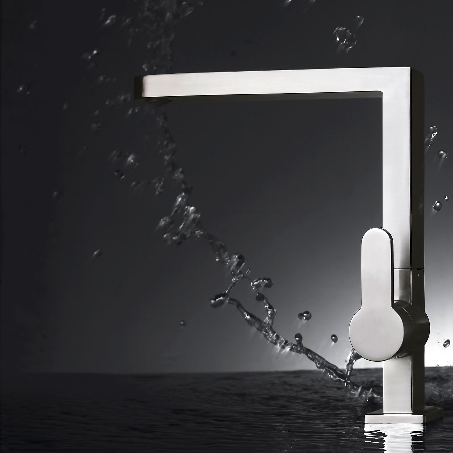 Köksblandare Scandtap Steel A Square Rostfritt Stål