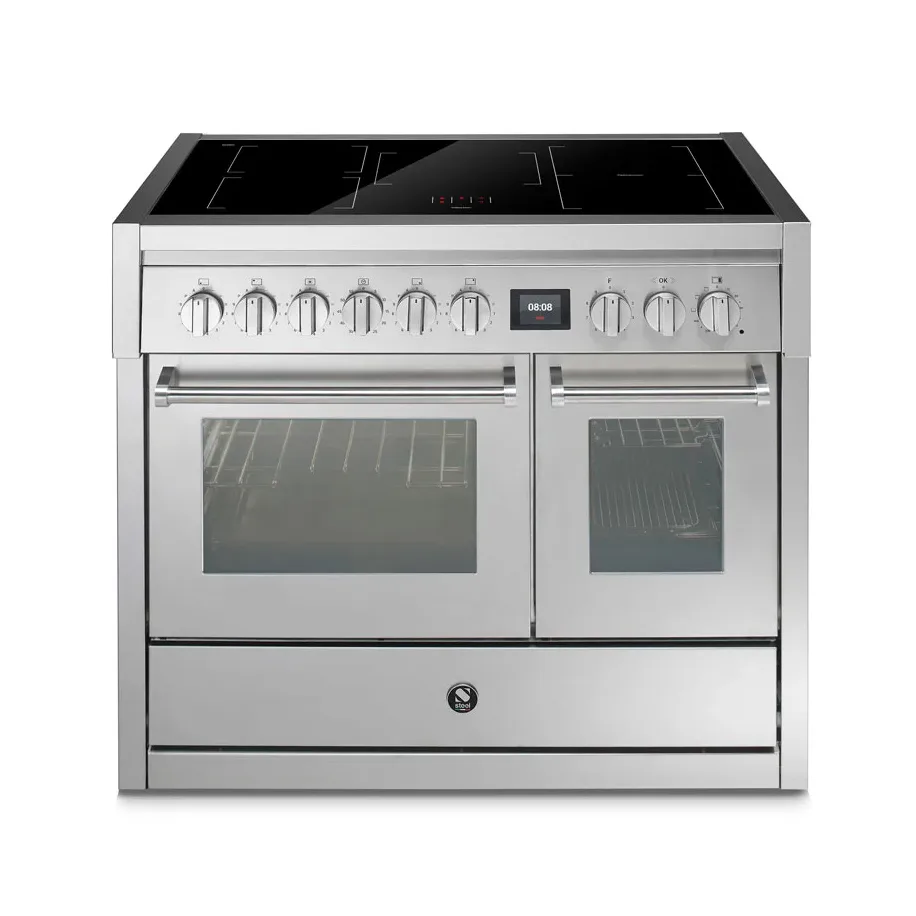 Induktionsspis Steel Genesi Combi - Steam 100 cm Rostfri med Två Ugnar