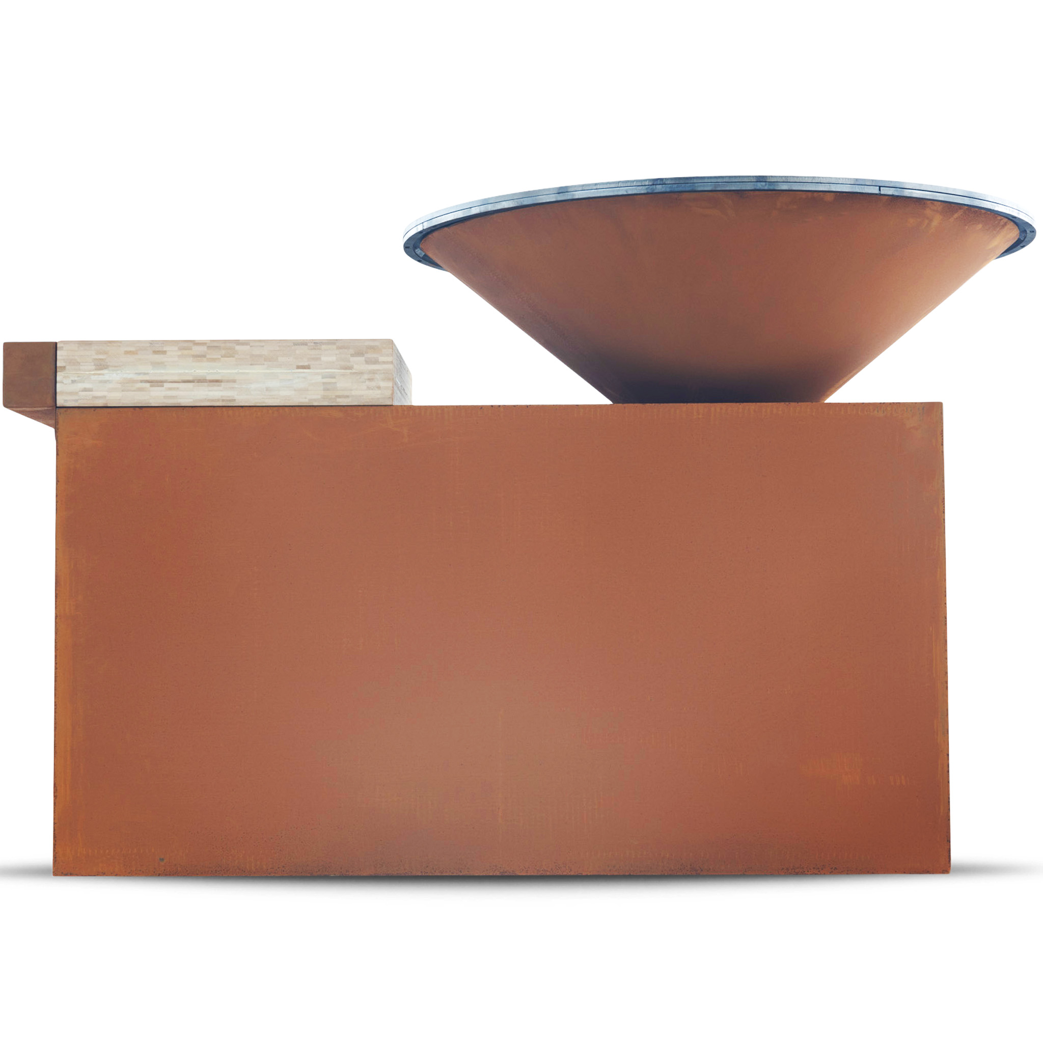 Eldstad Lyfco Cortenstål Vedeldad Skärbräda Vemdalen