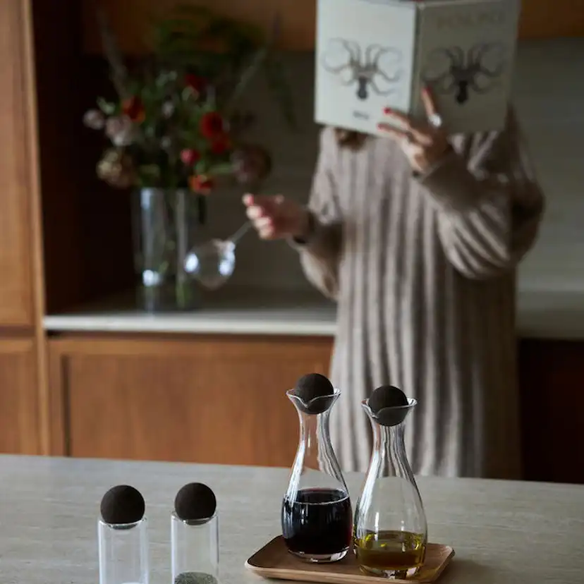Olja/Vinägerflaska Sagaform Nature med Korkkula 2-Pack 35cl