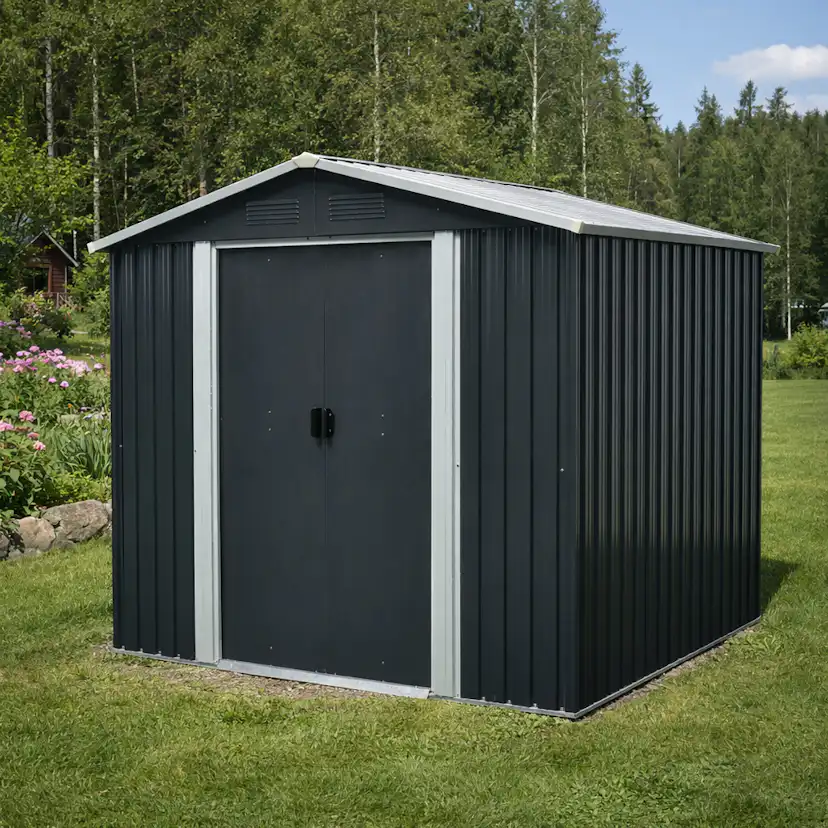 Trädgårdsskjul Mag-Pro 4,1 m² Antracit 1740 x 2360 x 1900 mm